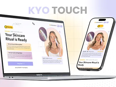 Kyo Touch Ecommerce Website android app design app design e commerce website ecommerce ecommerce store front end design kyo touch landing page design mobile app design product design ui ui ux design website design