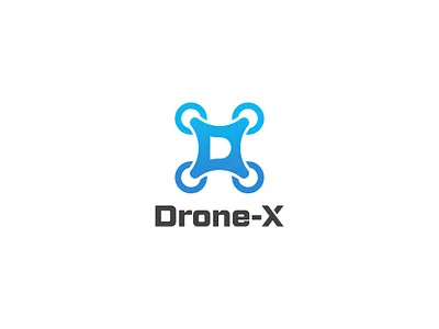 DRONE_Dletter_Xlogo app logo brandiderntity branding brandmark companylogo design dletter dronelogo graphic design illustrator logo techlogo xlogo