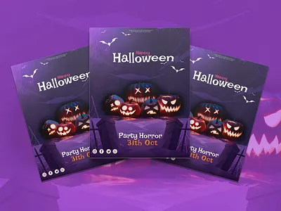 Halloween Flyer brand brand identity branding flyer halloween logo