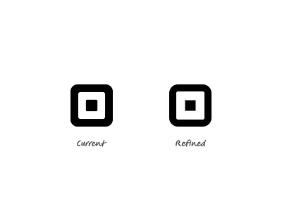Square Logo Refinement b2b b2c branding cash commerce concept design flat graphic design logo logo design money payment refinement register square update