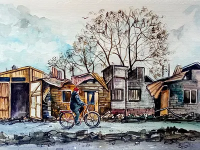 Original Watercolor Ukrainian Painting, War art from photo art hand painted handmade paint painting people ukraine