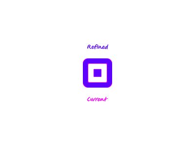 Square Logo Refinement - Stacked View b2b b2c brand design branding cash commerce concept design flat graphic design logo logo design pay payment redesign refine update