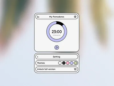 Pomodoro App Concept UI/UX + UserFlow figjam pastel ui userflow uxdesign