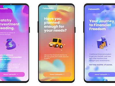 Financial Consultant - Mobile UI Design design mobile ui ui ux
