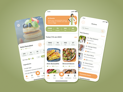 Ketolepsy - Keto for Epilepsy app branding design health healthcare meal plan medical nutrition recipe ui ux