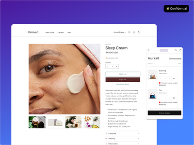 Fulfillable quantities on storefront feature ecommerce mobile ui ux