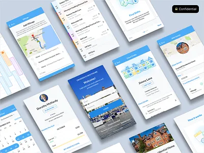 Healthcare staffing app healthcare mobile ui ux