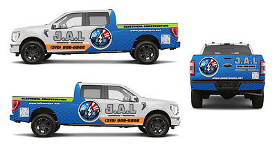 J.A.L Electrical Construction – Truck Wrap Design autographics brandidentity businesswrap carwrap commercialwrap constructionbranding creativewraps customwrapdesign designforbusiness designshowcase dribbbledesign electricalcontractor fleetwrap graphicdesign printreadydesign truckwrap vehiclebranding vehiclewrapdesign vinylwrap wrapdesign