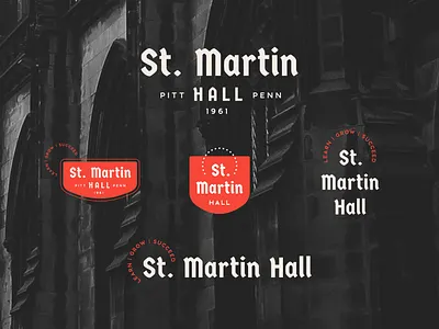 St. Martin Hall blackletter brand identity branding catholic goth gothic logo saint typography