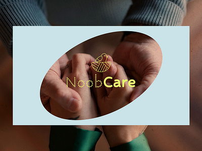 NoobCare Visual Identity brand brand guide branding care caregiver custom design dotwork emotional gentle guidelines healthcare icon identity illustration logo logo design playful visual warm