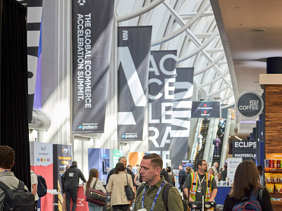 Accelerate25 - Convention Hall collaboration convention hall crowds ecommerce environmental events print signage space