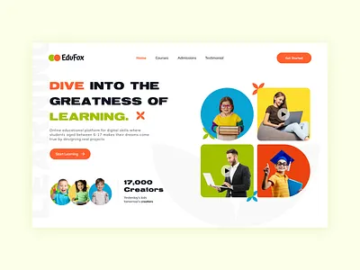 Education E learning teaching website application design books branding colorful design e learning education figma graphic design illustration logo prototyping responsive design ui uxui website