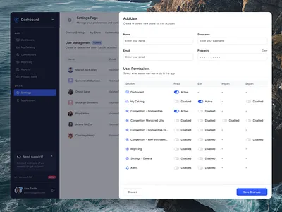 User Management Dashboard admin admin panel app design dashboard dashboard design design hr rumen minimal mobile app online online shop product product design project project management ui user user management user management app ux