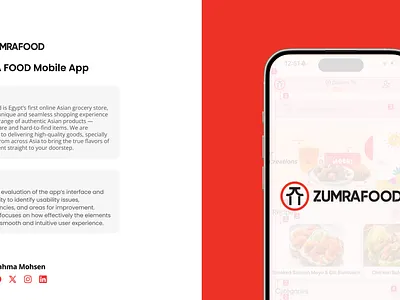 Zumra Food Audit animation graphic design ui