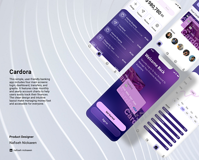 Mobile bank application design app branding graphic design illustration logo motion graphics typography ui