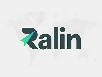 Modern Typography Logo for Ralin Affordable Airline Travel logo branding design graphic design illustration logo logo design typography ui ux vector