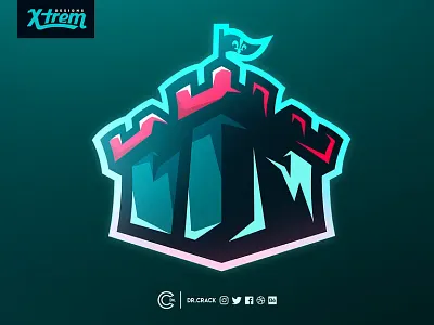 Rampart Esport Secondary Logo 3d animation graphic design logo