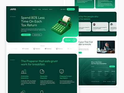 Juno - Web Design design illustration landing page ui ux web design website