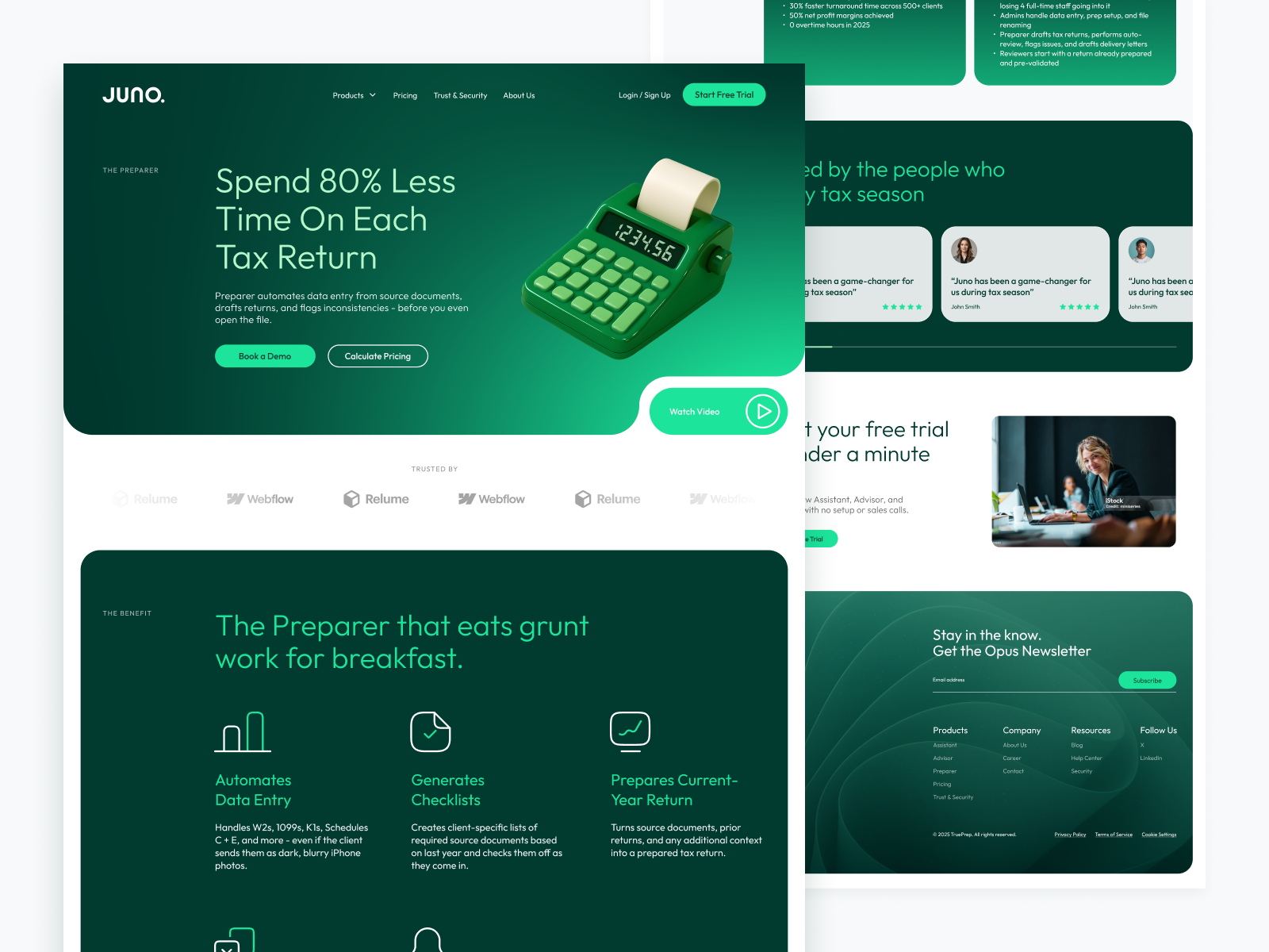 Example of Wesbite Design (3 Pages)