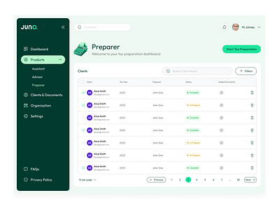 Juno - Product UI app app design design illustration ui ux