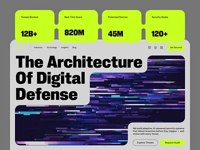 Smart Security, Smarter Design — AI Security Landing Page clean design