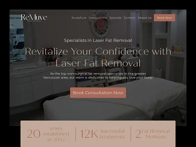 Luxury Aesthetic Clinic Website Design – Modern & Minimal UI for