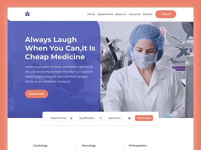 Healthcare service - Website Design 3d animation branding design dribbble best shot figma graphic design logo motion graphics ui