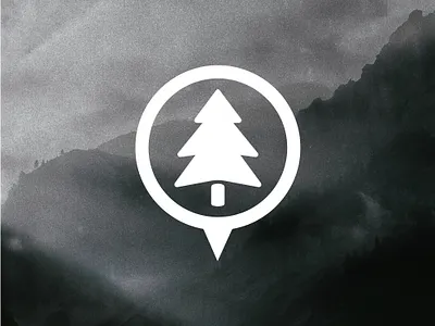 Forest Landscape Logo Design - Location Services Identity logo concept