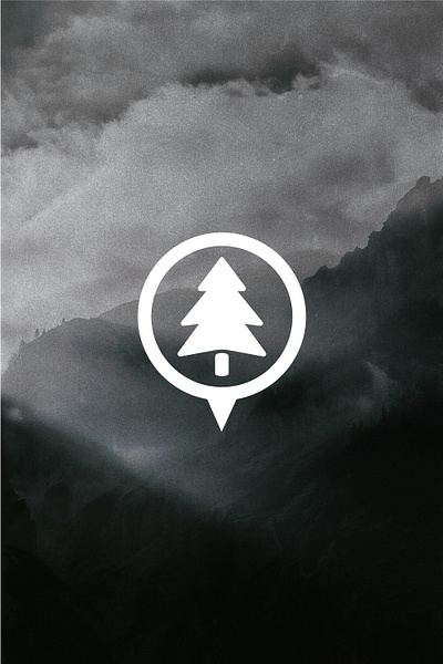 Forest Landscape Logo Design - Location Services Identity logo concept