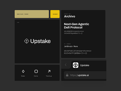 Upstake branding overview brand branding crypto guidelines identity logo