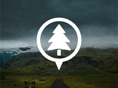 Wilderness Location Logo - Tree Adventure Pin Concept strategic branding