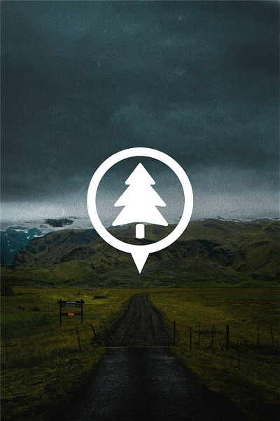 Wilderness Location Logo - Tree Adventure Pin Concept strategic branding