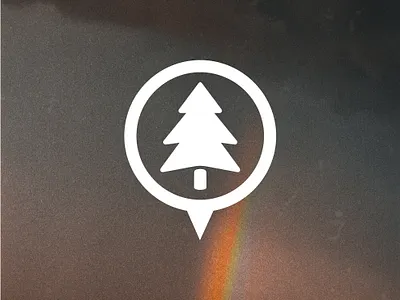 Wilderness Tree Pin Logo - Location Services Branding brand strategy