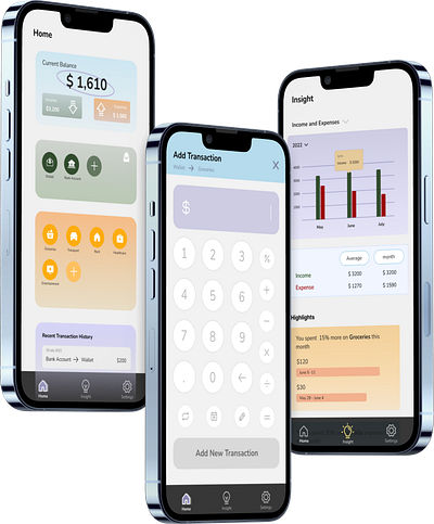 Budget App app budget data visualization dataviz design finance fintech interaction mobile ui ux