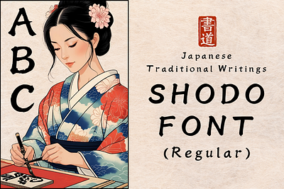 SHODO Font (Regular) brush font japan japanese katana kimono kyoto ninja ramen sake samurai shodo shuuji sushi tokyo tradition ukiyoe wadou