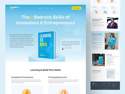 Learning to Build - Book Marketing Landing Page book book landing page clean design ebook design ebook landing page landing page landing page design marketing marketing landing page minimal design pulokpauldesign ui design uiux website design