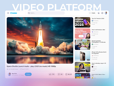 Video Platform Redesign - Bilibili adult video adult video platform anime platform app bilibili redesign broadcasting platform dashboard design game streaming mobile app online streaming saas app streaming app video video app video platform video platform redesign video player web app design wireframe to ui youtube redesign