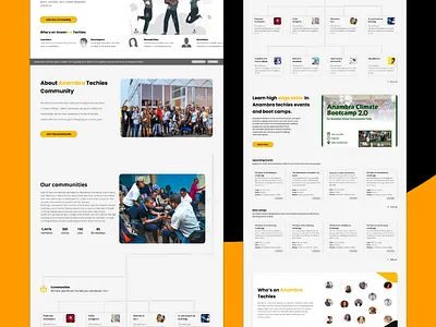 A tech community website a1 graphic design homepage landing page tech web3 webs website