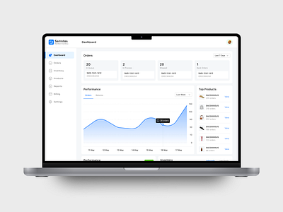 Dashboard Design For Inventory Management analytics dashboard design dashboard for products graphs inventory management orders product design products management sku ui