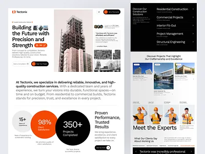 Construction Website architecture build building construction construction website crane design engineer engineering firm ui ux