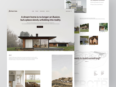 Structura - Architect Agency Landing Page agency landing page agency website architect architect agency architect landing page architecture clean company profile company profile website design landing page landing page design ui uiux uiux design ux web web design website website design