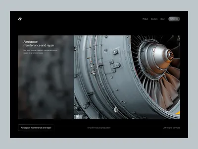 Aircraft maintenance services aircraft airplane airspace carousel engine gallery grid jet ui ux web design