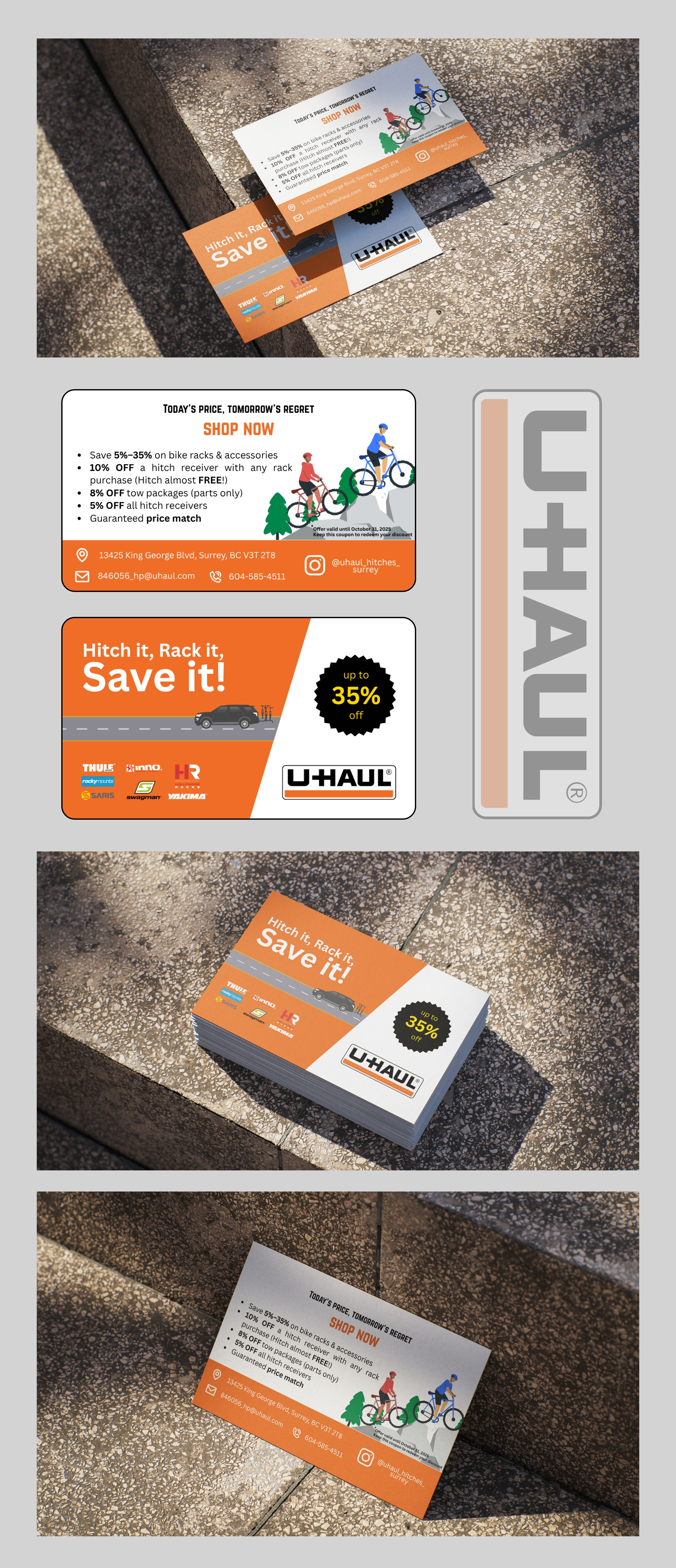 U-HAUL Business Card branding business card coupon card dailyui design design jobs design thinking graphic design illusration sale coupon uhaul ui ux