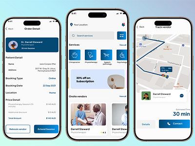 Healthcare and Telemedicine Service | UI UX Design app app concept app design appdesign design doctorappointmentapp dribbbledesign healthappdesign healthcareappdesign healthcareux healthmonitoringapp mobilehealthapp telemedicineapp ui ux wellnessapp