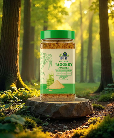 Organic Jaggery Powder Packaging – BIB Sonargur branding dribbble ecofriendly foodbranding graphicdesign healthfood jaggery label jaggerypowder labeldesign labeldesigner mockupdesign muhammad akash naturalproducts organicbrand organicjaggery organicpackaging packagingart packagingdesign packaginginspiration productpackaging