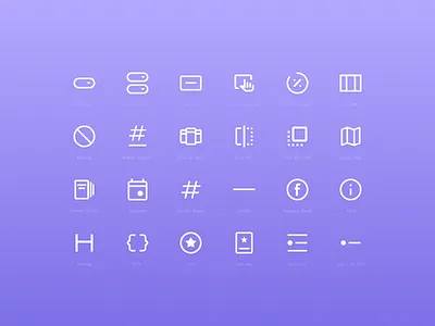 Website Builder 🧱 - Block Icons block block icon icon page builder website builder