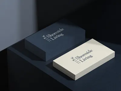 Real Estate Branding blue brand identity branding business card hooman illustration logo navy palm real estate serif tree