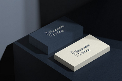 Real Estate Branding blue brand identity branding business card hooman illustration logo navy palm real estate serif tree