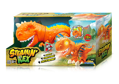 Toy Dinosaur Packaging graphic design illustration logo packaging toy packaging