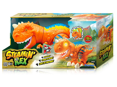 Toy Dinosaur Packaging graphic design illustration logo packaging toy packaging